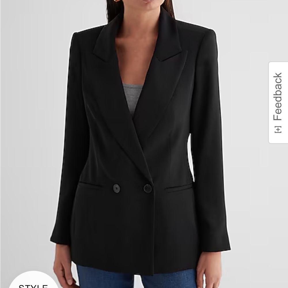 Express Double Breasted 27" Blazer
